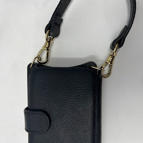 BANDOILER LEATHER CROSSBODY PHONE CASE / FOLIO STYLE. Fits iPhone 13. - Picture 6 of 7